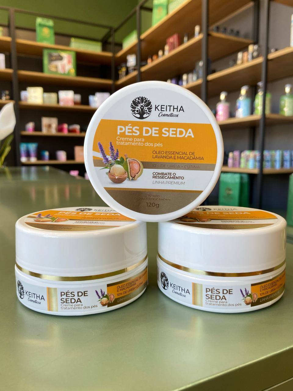 Creme Pés de Seda Keitha