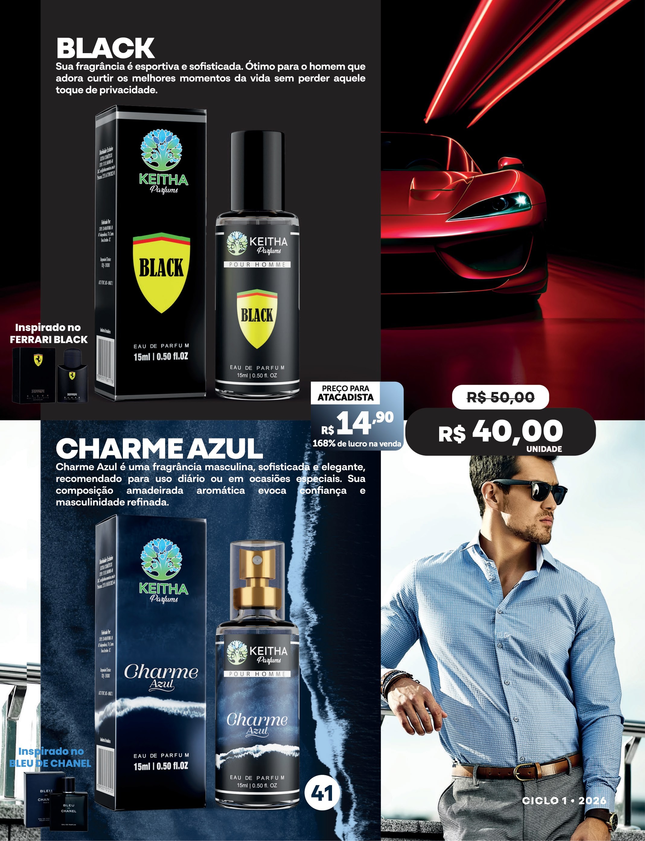 Black & Charme Azul — Perfumaria Masculina