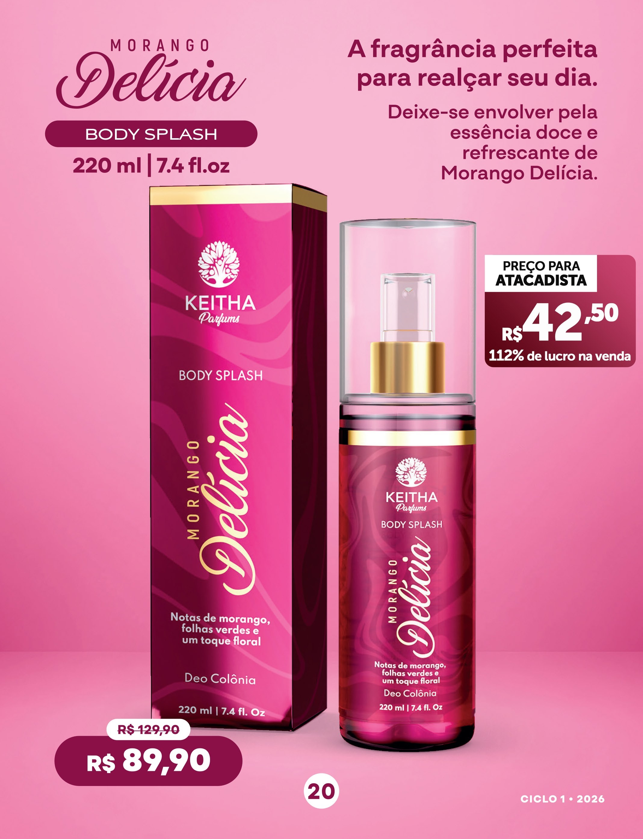 Morango Delícia — Body Splash