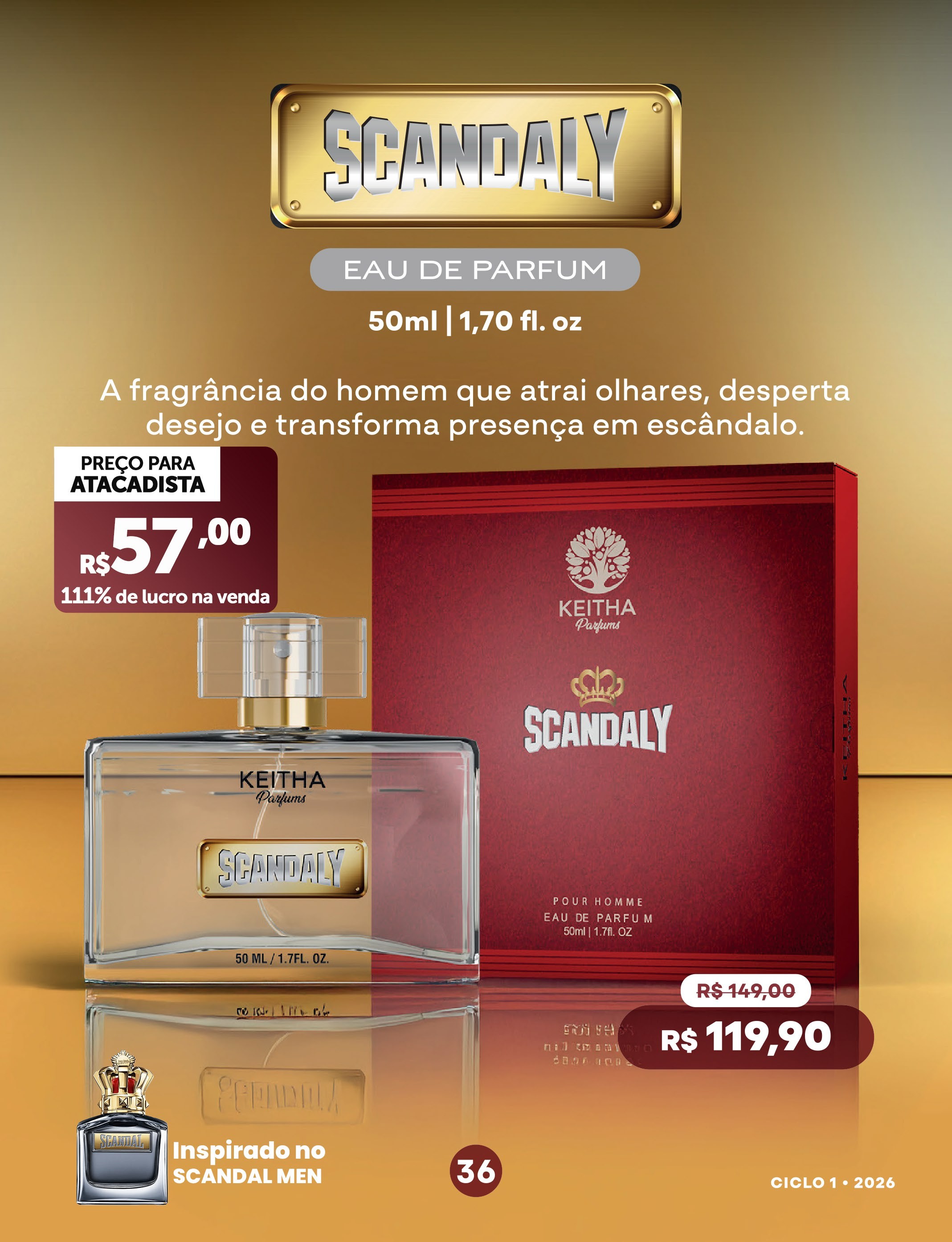 Scandaly Pour Homme — Perfumaria Masculina
